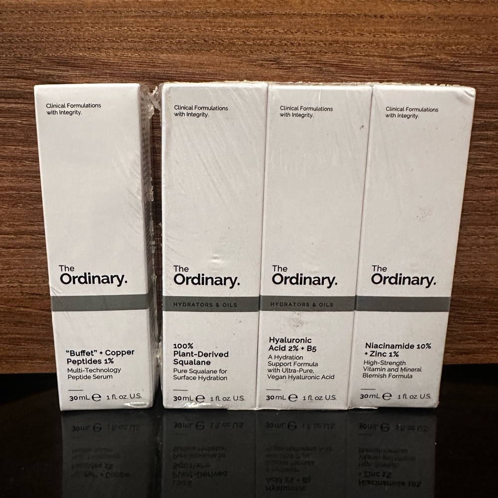 NEW - The Ordinary 4 Bottles Face Serum Set - 4 x 30ml
